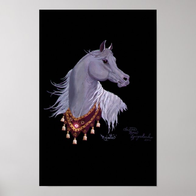 Majestic Arabian Horse Poster (Vorne)