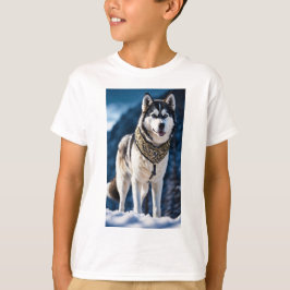 Majestic Arctic Spirit: Der Huskykönig T-Shirt