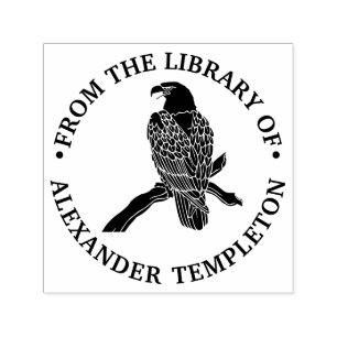 Majestic Bald Adler auf Zweig aus der Bibliothek Permastempel