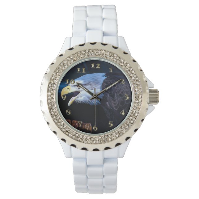 Majestic Bald Eagle Armbanduhr (Vorderseite)