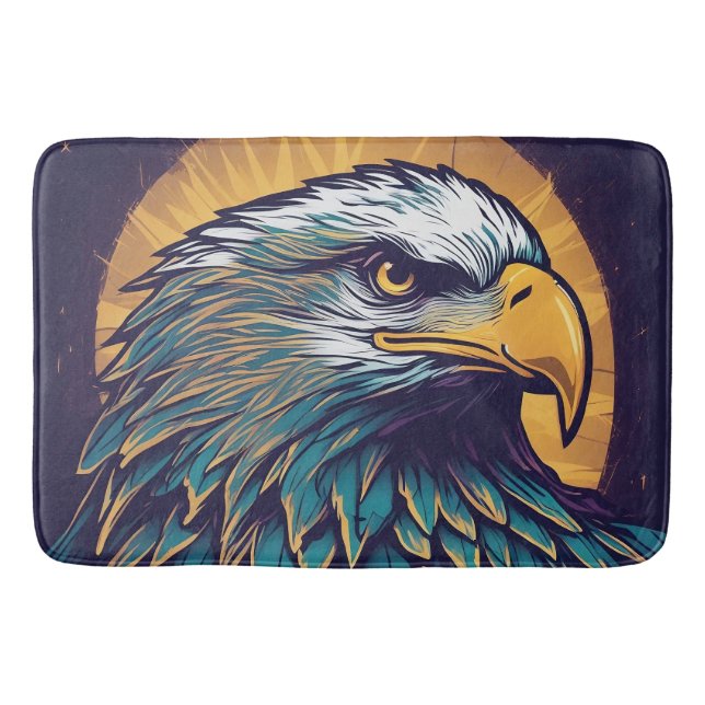 Majestic Bald Eagle Badematte (Vorderseite)