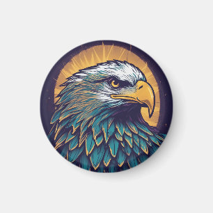 Majestic Bald Eagle Magnet