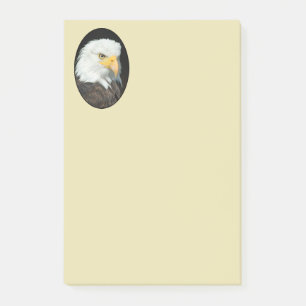 Majestic Bald Eagle Portrait Post-it Klebezettel