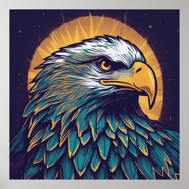 Majestic Bald Eagle Poster (Vorne)