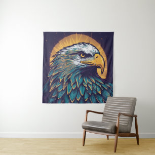 Majestic Bald Eagle Wandteppich