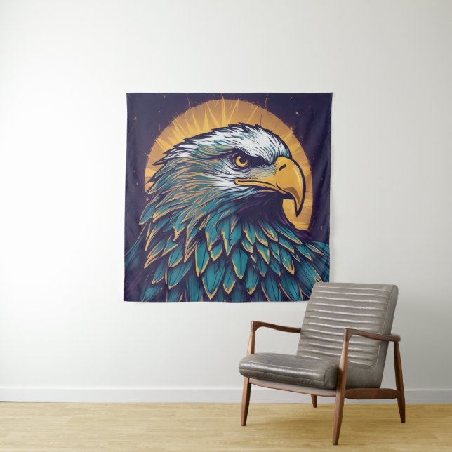 Majestic Bald Eagle Wandteppich (Beispiel)