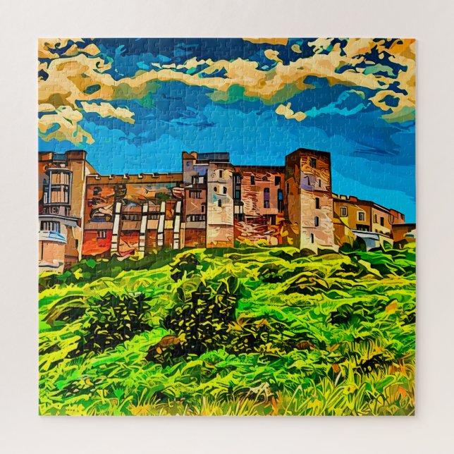 Majestic Bamburgh Castle Puzzle (Vertikal)