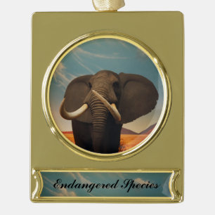 Majestic Banner-Ornament Gold