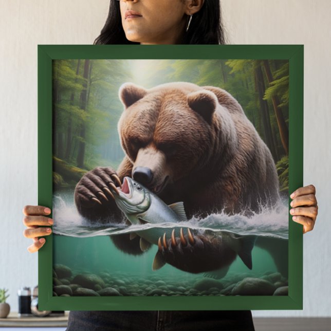 Majestic Bear Catch Poster (Von Creator hochgeladen)