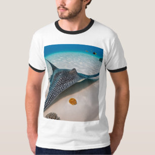 Majestic Beauty in Blue T-Shirt