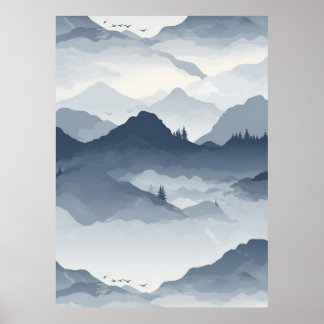 Majestic Berglandschaft Poster