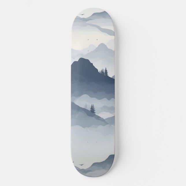 Majestic Berglandschaft Skateboard (Vorderseite)