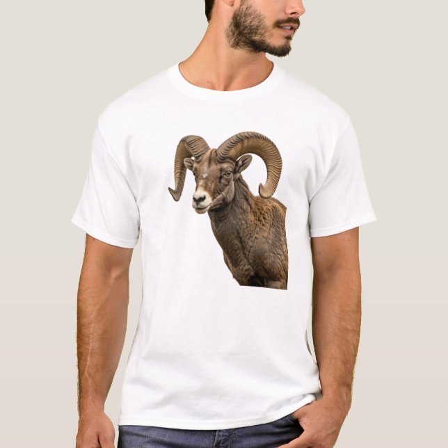 Majestic Bighorn Sheep auf Rocky Hillside T-Shirt (Vorderseite)