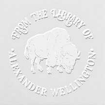 Majestic Bison Buffalo Silhouette Library Book