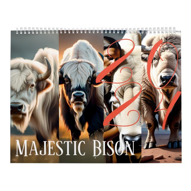 Majestic Bison - Kalender 2024: Eine Reise durch (Titelbild)