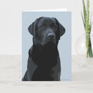 Majestic - Black Dog Art - Black Labrador Karte