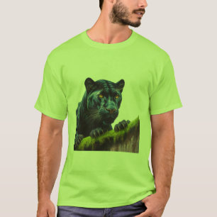 Majestic Black Panther Forest T - Shirt