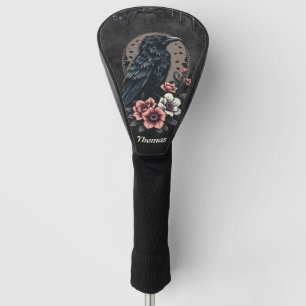 Majestic Black raven Golf Headcover