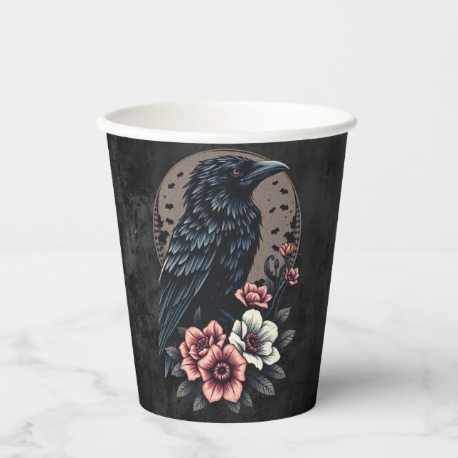 Majestic Black raven Pappbecher (Vorderseite)