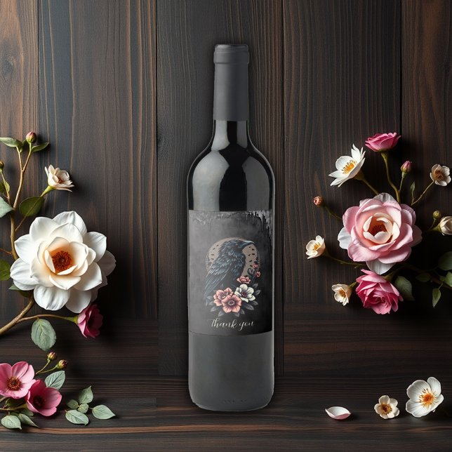 Majestic Black raven Weinetikett (Von Creator hochgeladen)