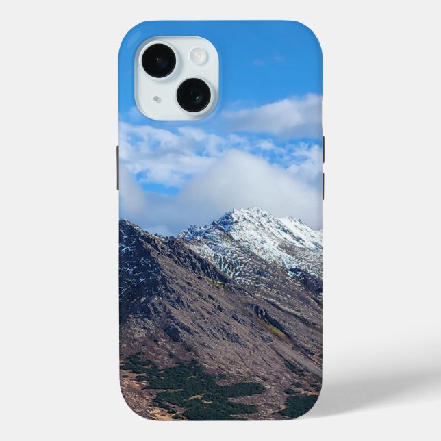 Majestic Blue Alpine iPhone Case (Rückseite)