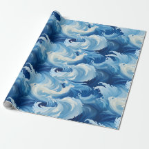 Majestic Blue Survey: Wrapping Paper