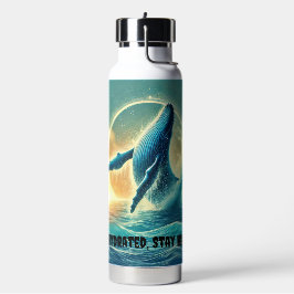 Majestic Blue Whale Painting Trinkflasche