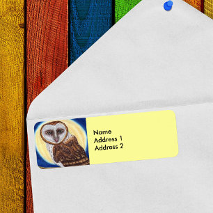 Majestic Brown Gepunktet Owl Moon