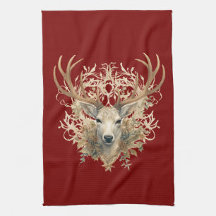 Majestic Buck - Lodge Deco aus Holz Geschirrtuch