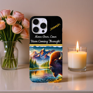 Majestic Buffalo am Serengebirge iPhone 16 Pro Max Hülle