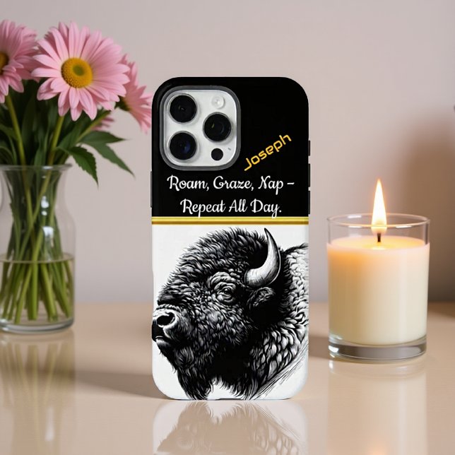 Majestic Buffalo Nah-up in Naturlandschaft Case-Mate iPhone Hülle (Von Creator hochgeladen)
