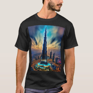 Majestic Burj Khalifa - Design für hellfarbene T - T-Shirt