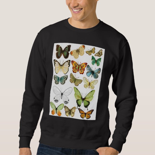 Majestic Butterfly  Blue Butterflies Morpho Sweatshirt (Vorderseite)