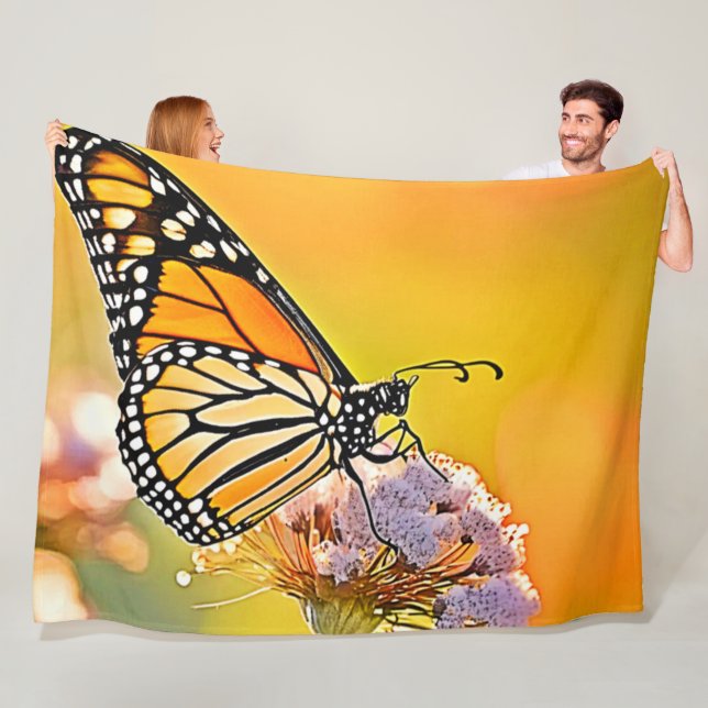 Majestic Butterfly Nahes Design Fleecedecke (Beispiel)