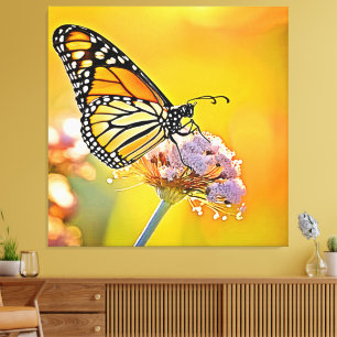 Majestic Butterfly Nahes Design Leinwanddruck