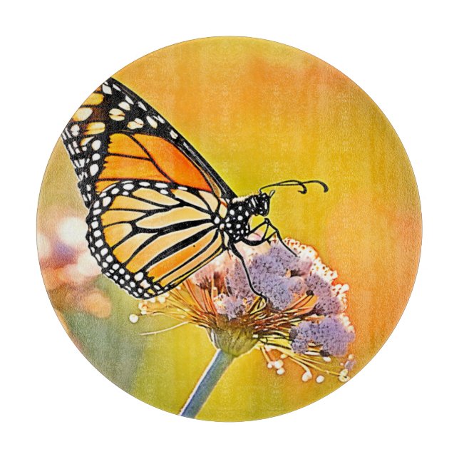 Majestic Butterfly Nahes Design Schneidebrett (Vorderseite)