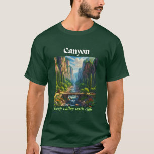 Majestic Canyon Valley Landschaft - Natur Lover T-Shirt