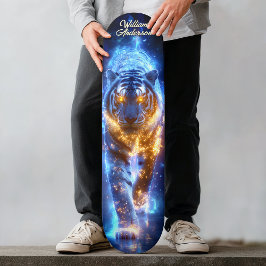 Majestic Celestial Tiger Skateboard