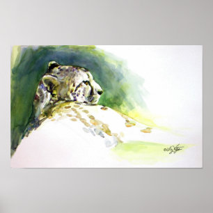 Majestic Cheetah Print Poster