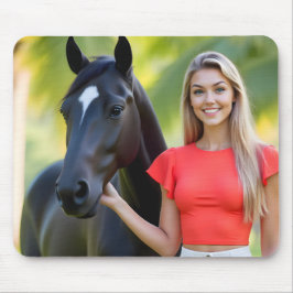 Majestic Companion in Tropischer Ruhe Mousepad