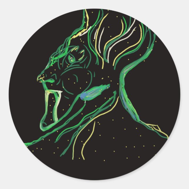 Majestic Constellation Round Stickers (Vorderseite)