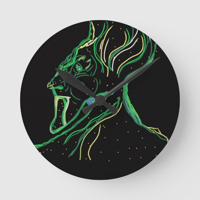 Majestic Constellation  Runde Wanduhr (Vorderseite)