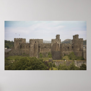 Majestic Conwy castle Poster