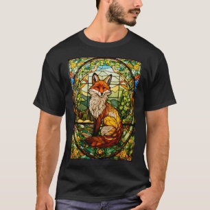 "Majestic Crystal Fox Portrait T-Shirt" T-Shirt