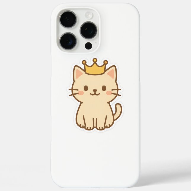 Majestic Cudly Cat mit einer Krone Case-Mate iPhone Hülle (Rückseite)