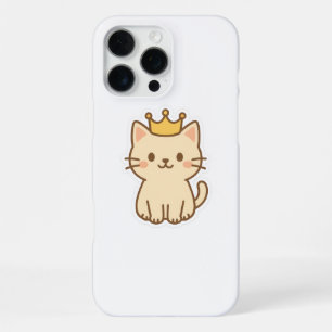 Majestic Cudly Cat mit einer Krone iPhone 16 Pro Max Hülle