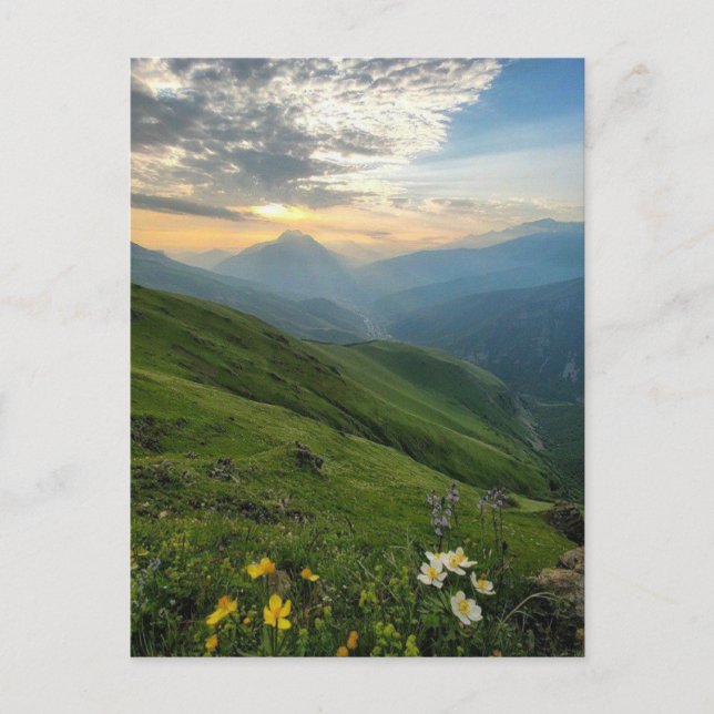 Majestic Dawn im russischen Hochland Postkarte (Vorderseite)