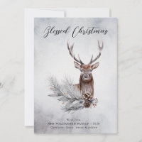 Majestic Dei Winter Woodland Weihnachtskarte