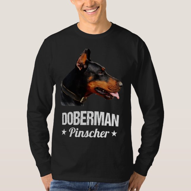 Majestic Doberman Pinscher Animal Art Design T-Shirt (Vorderseite)