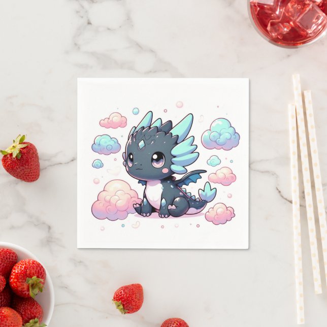 Majestic Dragon Baby Dusche Serviette (Beispiel)